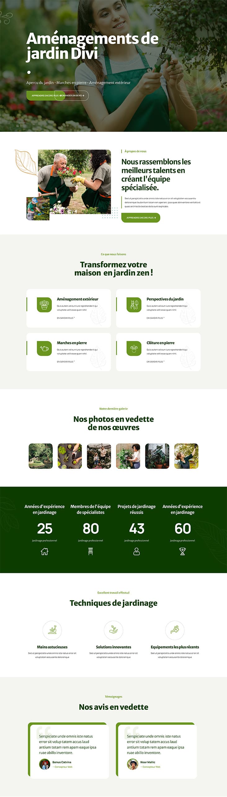 Aperçu complet du site internet élagueur - Modèle Élagueur 09