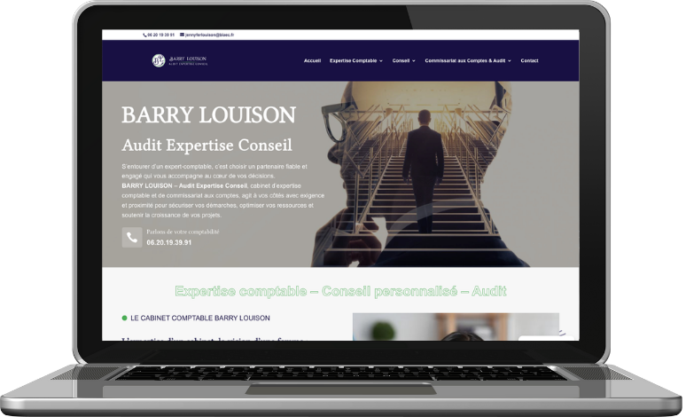 Barry Louison — site vitrine réalisé par WY-Créations