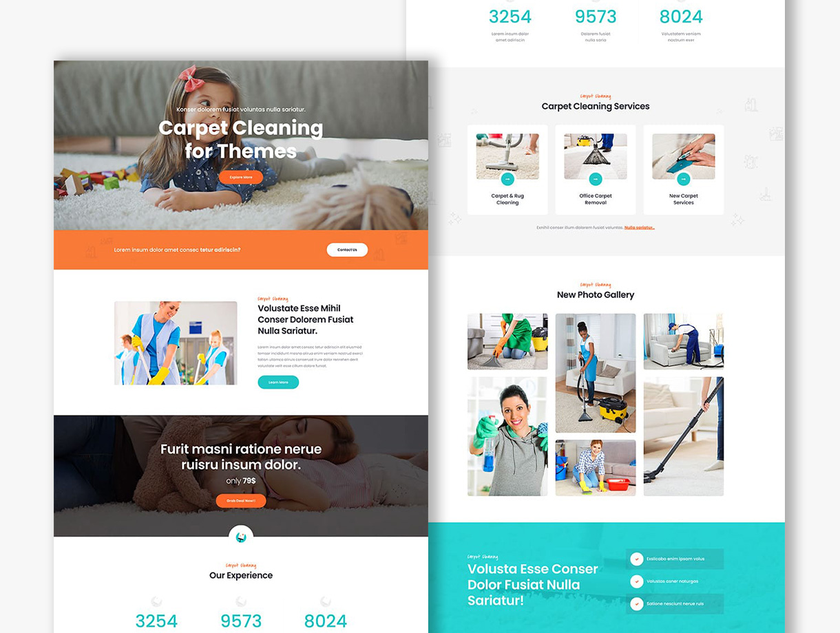 Création site internet nettoyage - Modèle 02 par WY-Créations