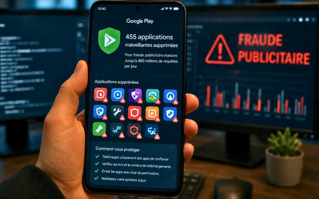 455 apps Android piégées sur le Play Store : une fraude publicitaire massive a volé des millions d’utilisateurs