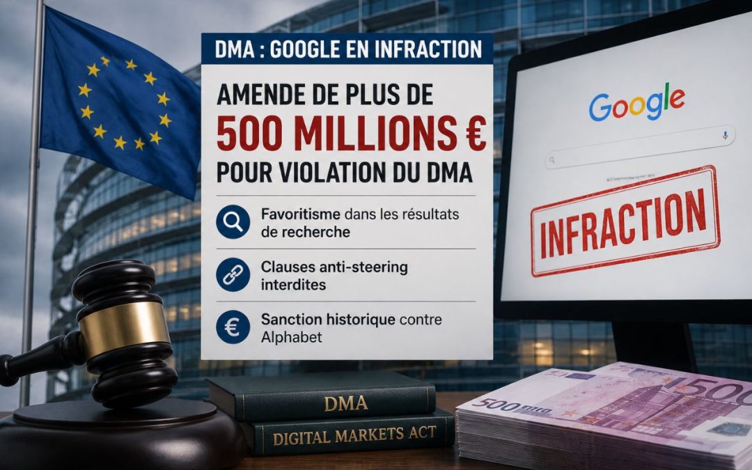 Bruxelles s’apprête à infliger à Google une amende de plus de 500 millions d’euros pour violation du DMA