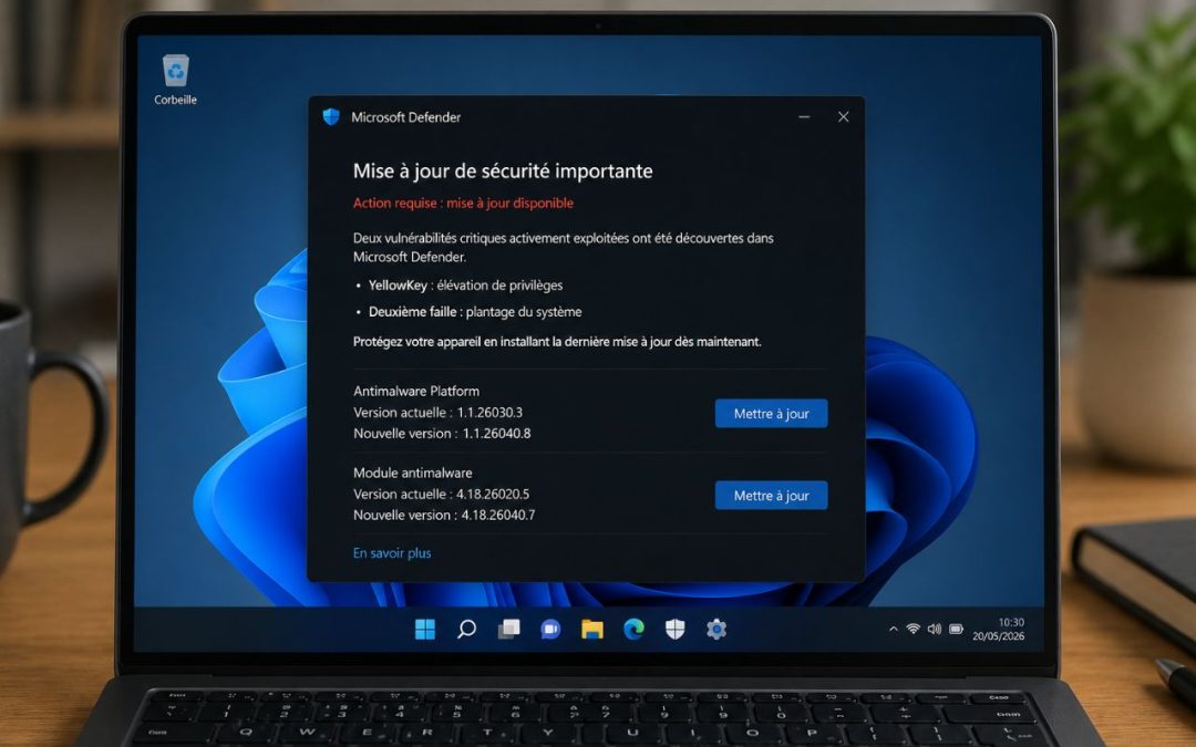 Deux failles critiques de Microsoft Defender activement exploitées : comment protéger Windows immédiatement