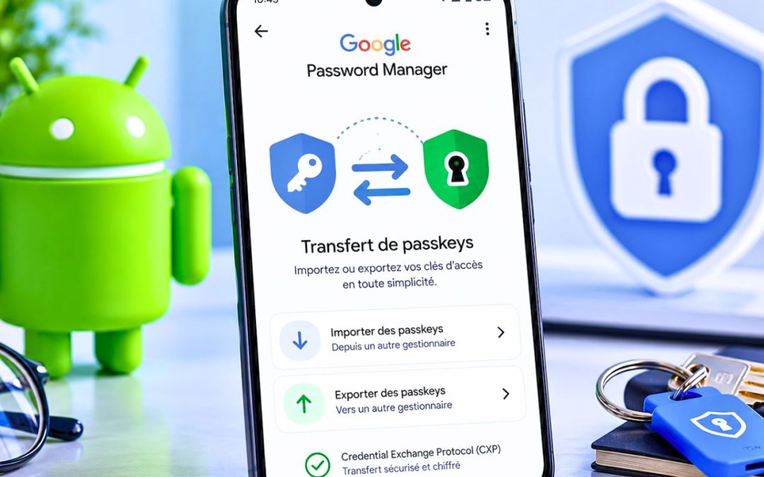 Google Password Manager : le transfert de passkeys devient enfin simple sur Android
