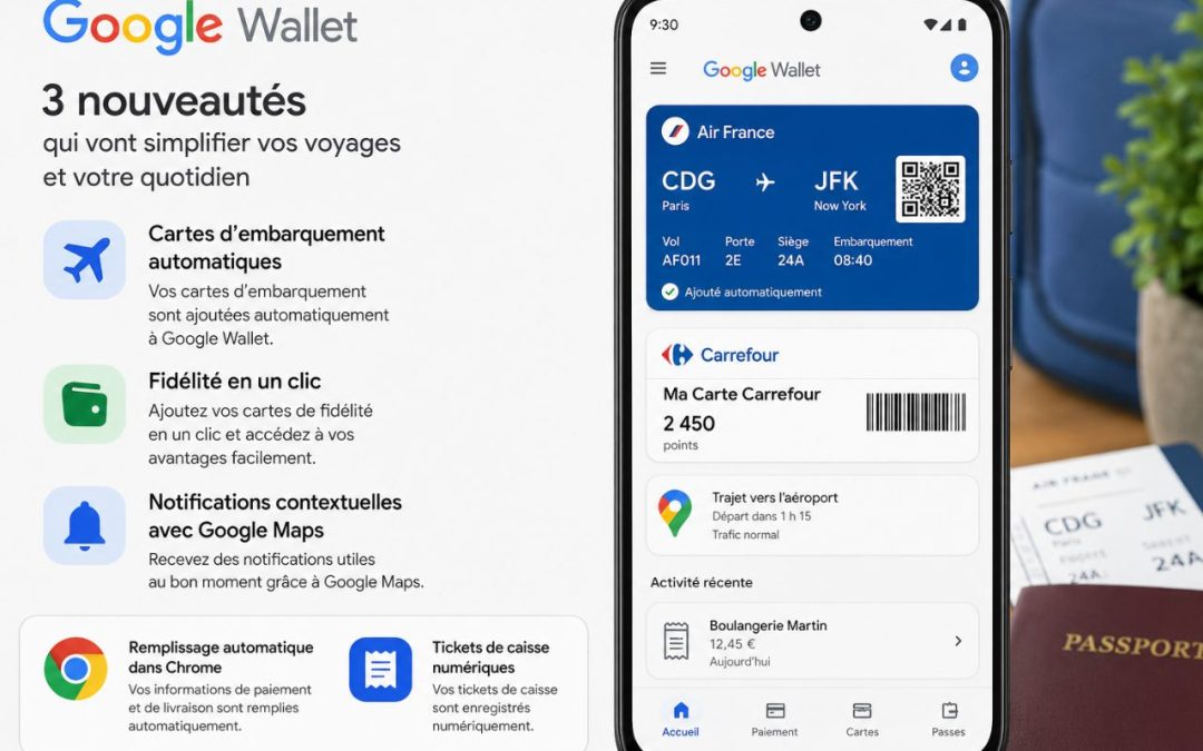 Google Wallet : 3 nouveautés qui vont simplifier vos voyages et votre quotidien