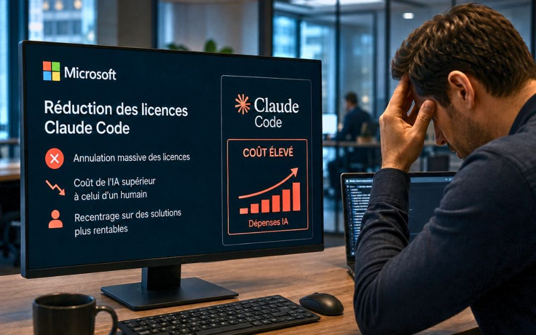 IA coûte plus cher qu’un humain : Microsoft annule massivement ses licences Claude Code