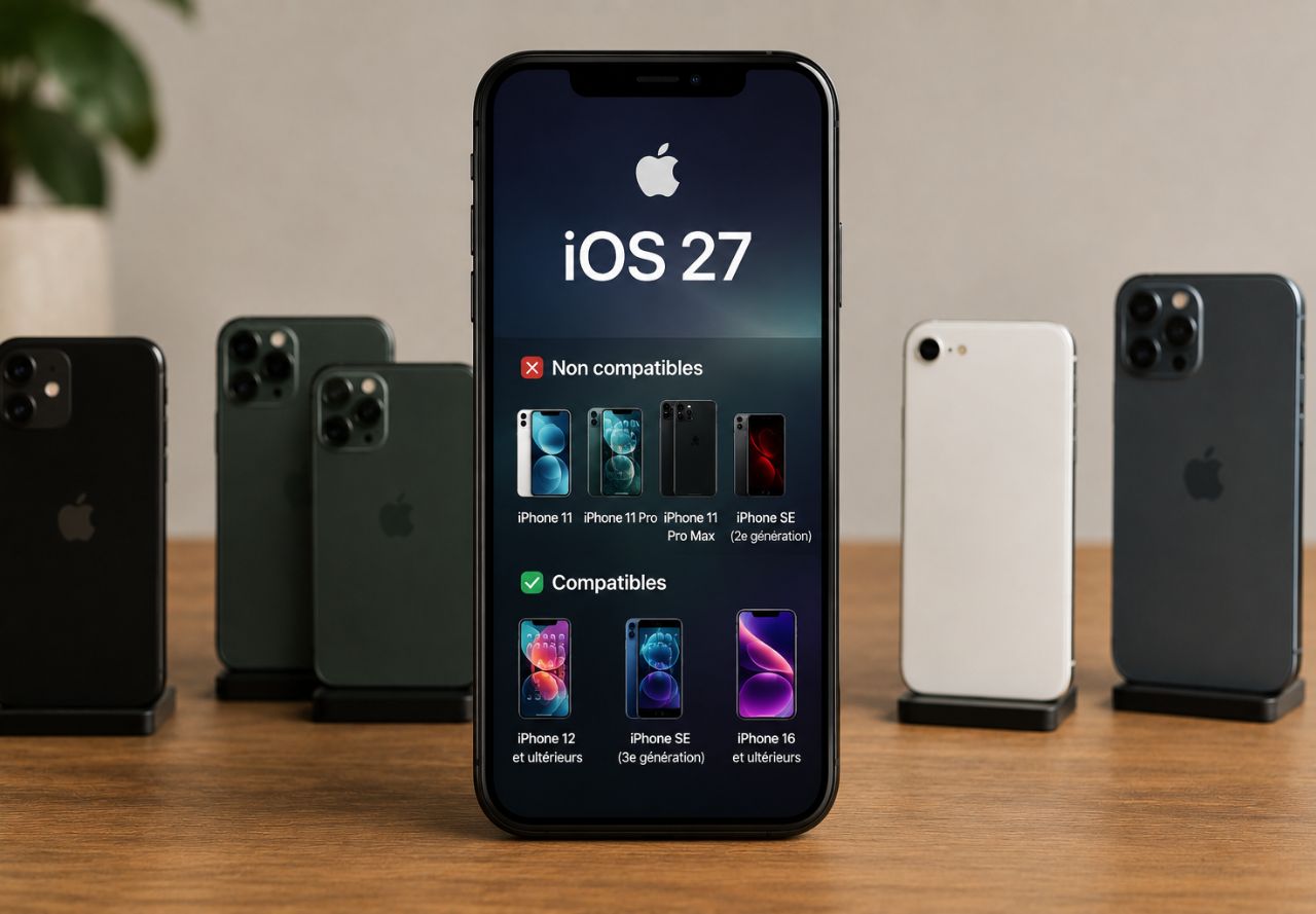 iOS 27 compatibilité iPhone 11 11 Pro 11 Pro Max et iPhone SE 2