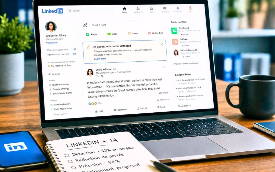LinkedIn va étouffer les posts rédigés avec l’IA (sans les supprimer)
