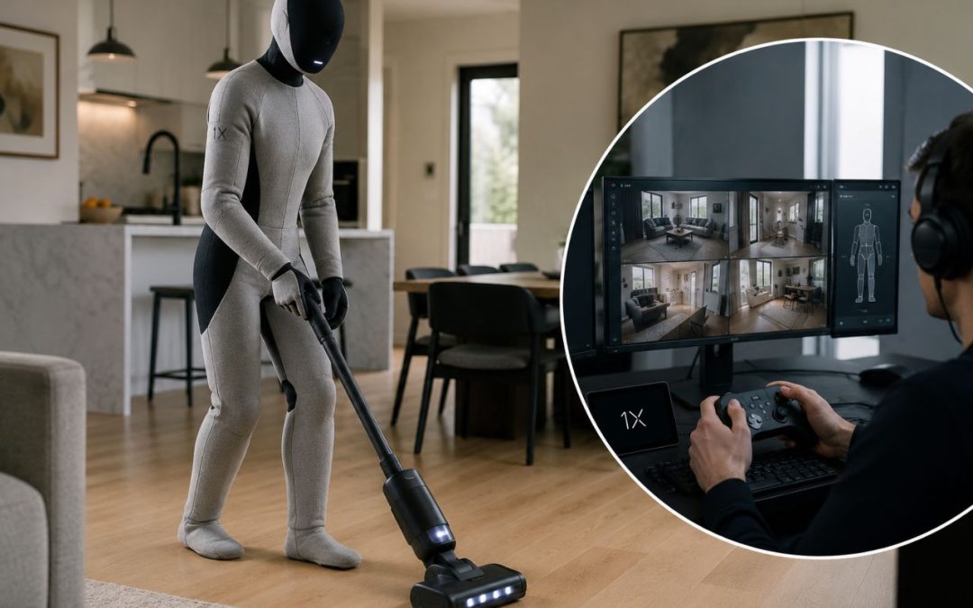 Neo, le robot domestique 1X à 20 000 $ : un opérateur humain peut voir chez vous