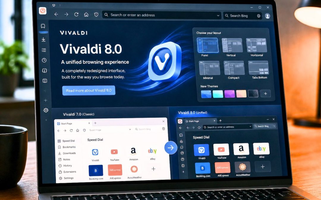 Vivaldi 8.0 : la plus grande refonte visuelle du navigateur arrive avec une interface unifiée