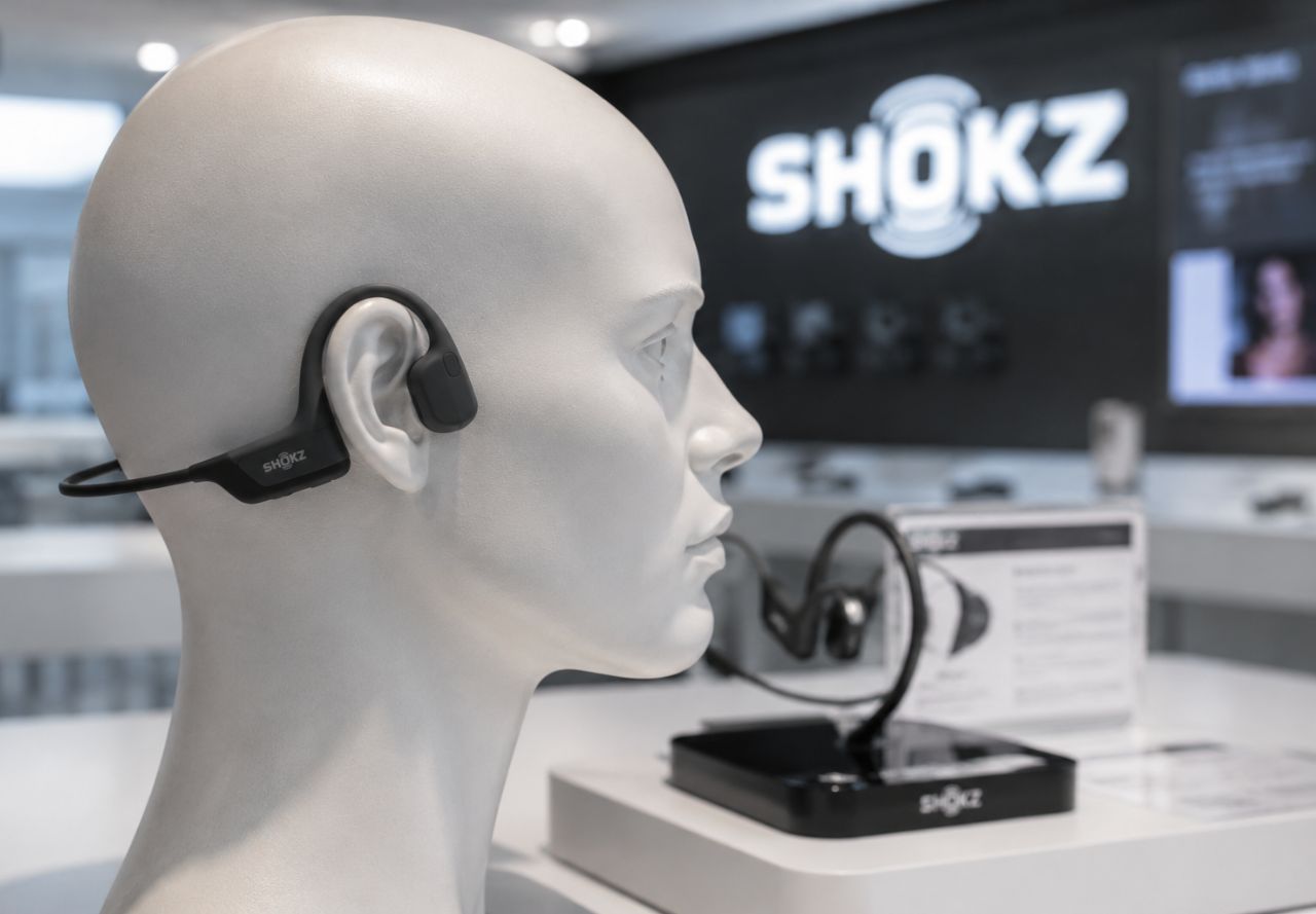 Écouteurs à oreilles libres utilisant la conduction osseuse et la conduction aérienne