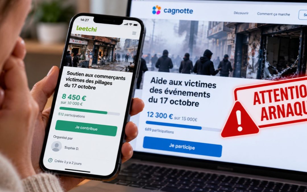 Fausses cagnottes en ligne après le 17 octobre 2026 : vérifier avant de donner votre argent