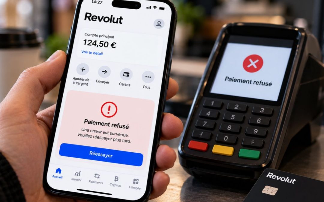 Revolut en panne le 20 octobre 2026 : paiements refusés, l’argent est en sécurité selon la banque