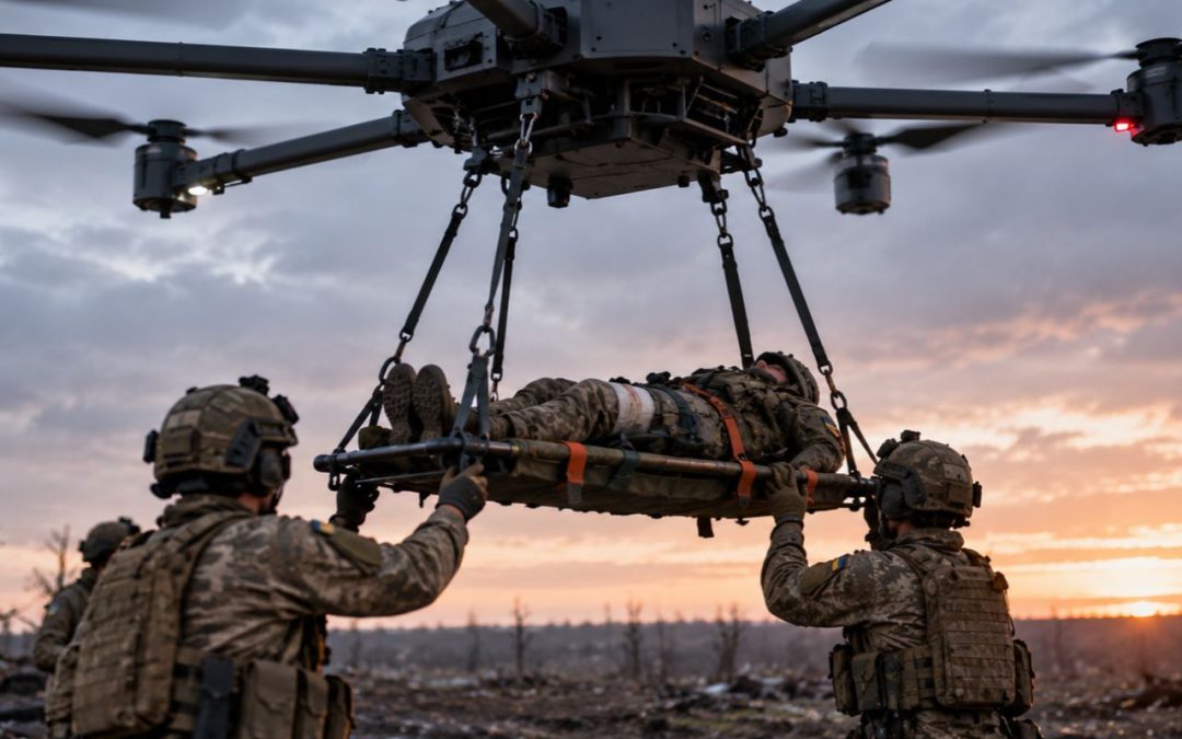 Ukraine : un drone lourd évacue un soldat blessé depuis la ligne de front, première selon l’armée